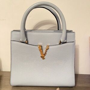 Blue Versace Handbag.